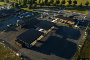 Aerial, commercial campus